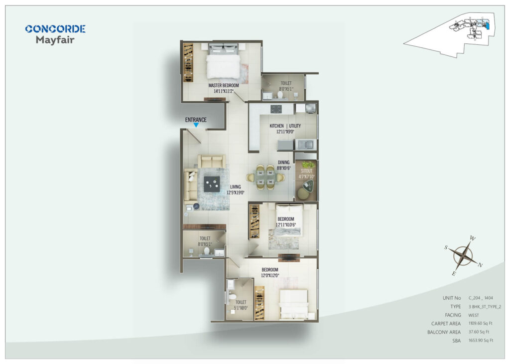 Concorde Mayfair Floor Plan12