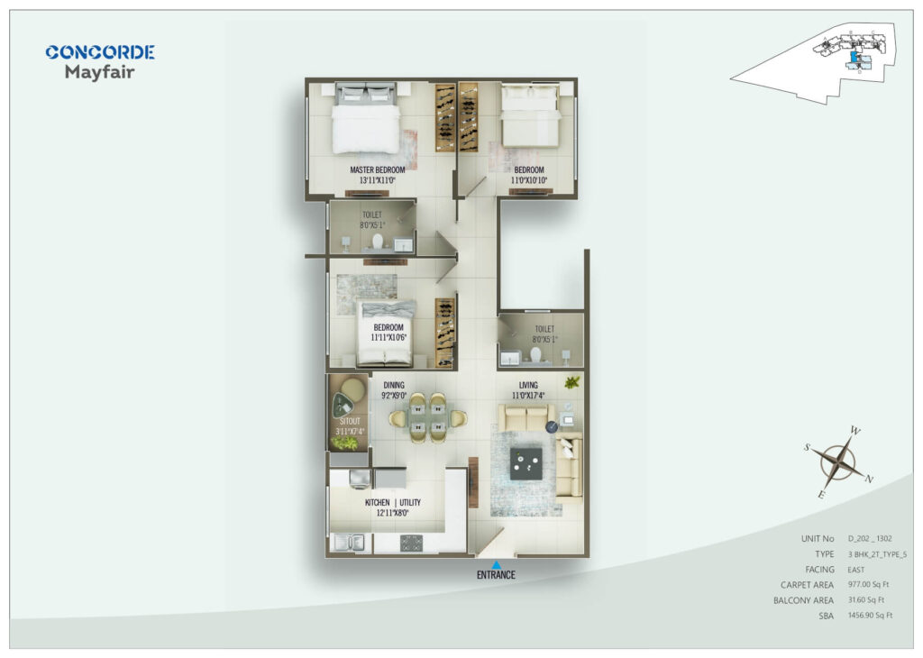 Concorde Mayfair Floor Plan14