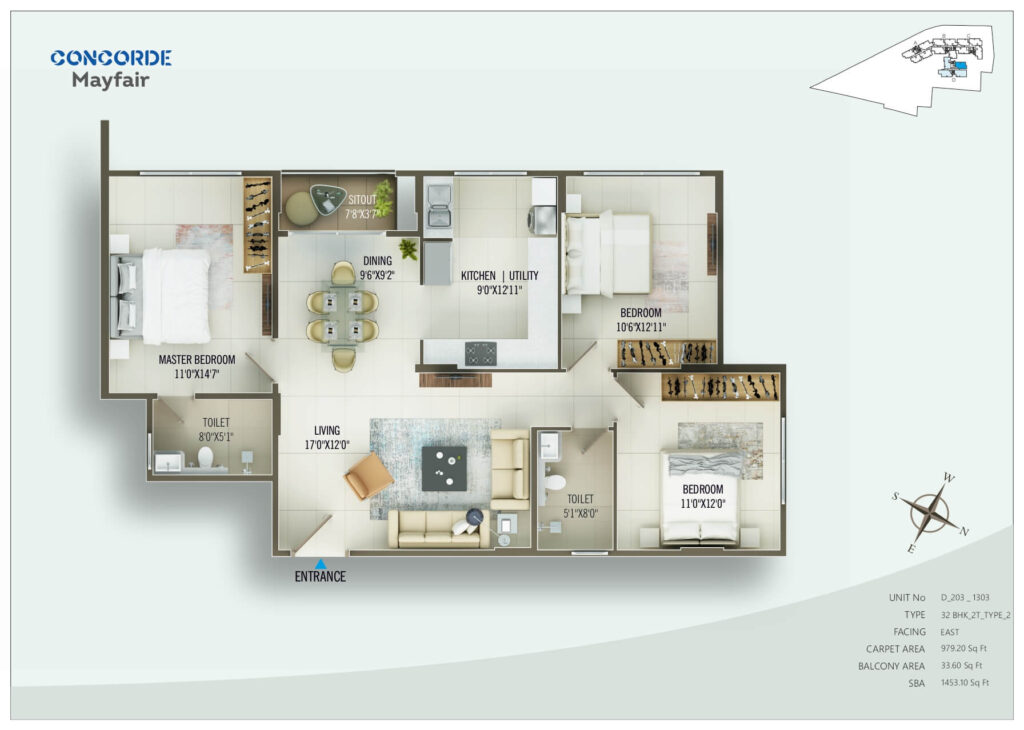 Concorde Mayfair Floor Plan15