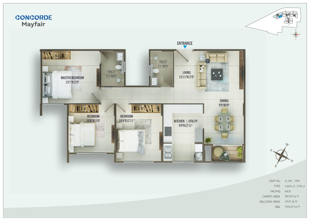 Concorde Mayfair Floor Plan4