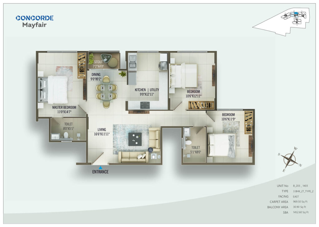 Concorde Mayfair Floor Plan7